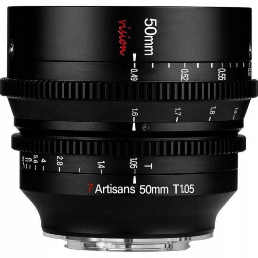 Objetiva 7Artisans Vision 50mm T1.05 Montagem Fujifilm X Manual Preto