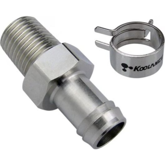 Wasserkühlung Koolance FIT-V10N14 gerader sicherer Messinganschluss