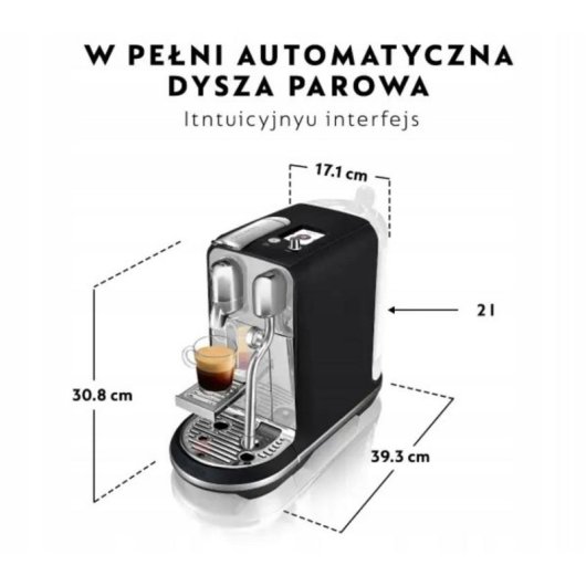 Caffettiera a capsule Sage Nespresso Creatista Plus 1,5 L 19 bar con montalatte