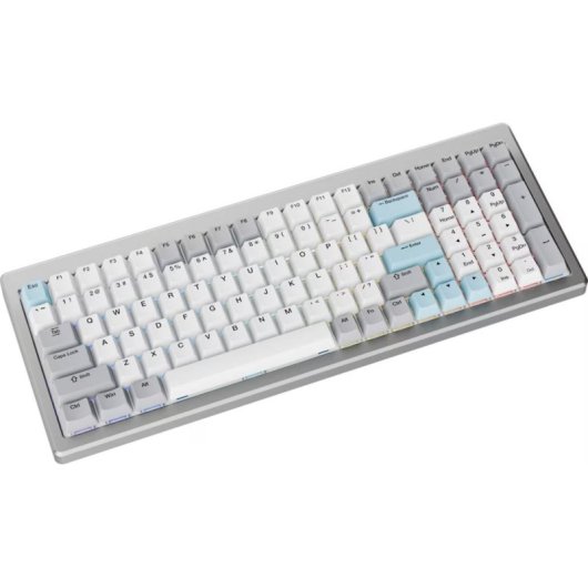 Teclado Ducky Cushion 98 mecánico gaming con conexión Bluetooth 5.0 y RGB USA