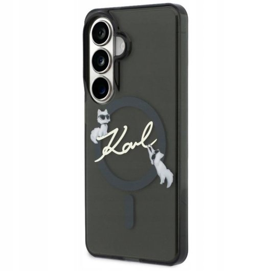 Funda para móvil Karl Lagerfeld plecki negro plástico MagSafe para Galaxy S26