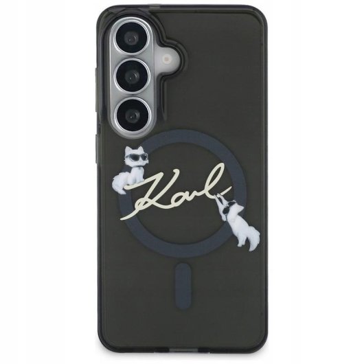Funda para móvil Karl Lagerfeld plecki negro plástico MagSafe para Galaxy S26
