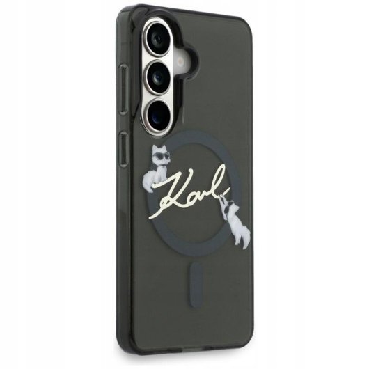Funda para móvil Karl Lagerfeld plecki negro plástico MagSafe para Galaxy S26