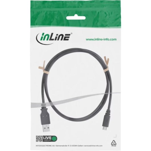 Câble Micro USB 2.0 InLine 31710U 1 m Noir