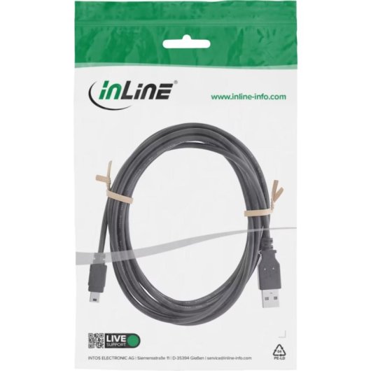 Cabo USB Mini InLine 31850U 5m USB 2.0