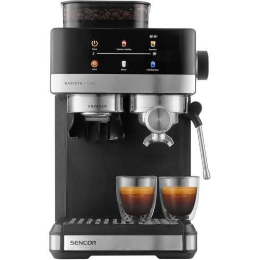 Cafetera Espresso Sencor SES 5000SS 1,8 L 20 bares con molinillo integrado