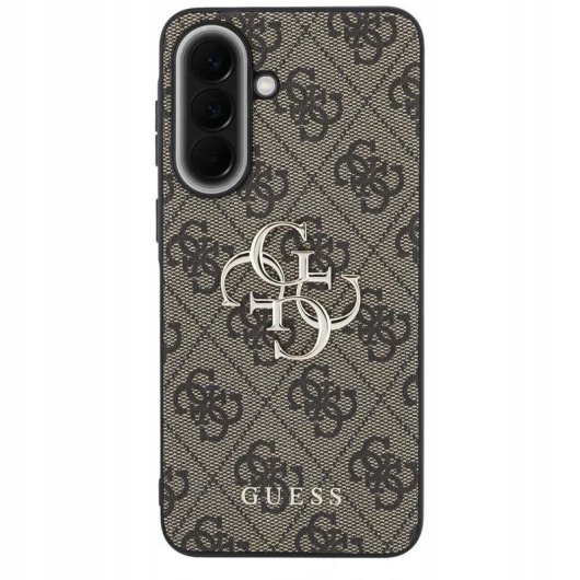 Funda para móvil Guess Hardcase piel ecológica marrón para Galaxy A57 5G