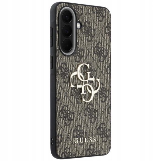 Funda para móvil Guess Hardcase piel ecológica marrón para Galaxy A57 5G
