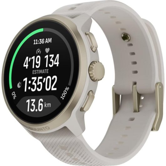 Suunto Run 2 Bluetooth GPS 46mm Gris Bracelet Silicone Taille Unique