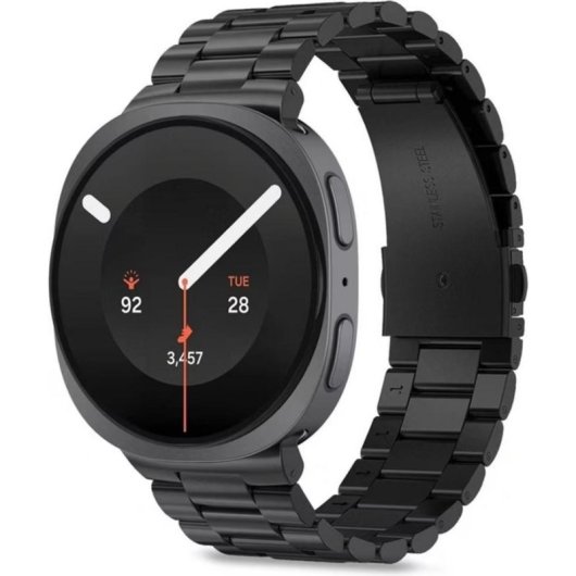 Bracelet Tech-Protect en Acier Inoxydable pour Samsung Galaxy Watch 8 9 Noir