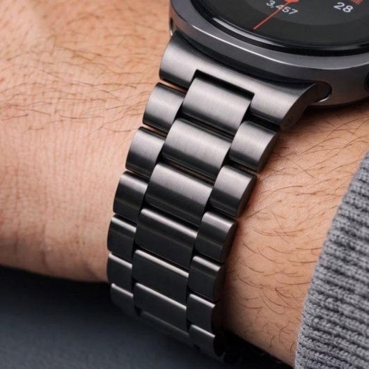 Bracelet Tech-Protect en Acier Inoxydable pour Samsung Galaxy Watch 8 9 Noir
