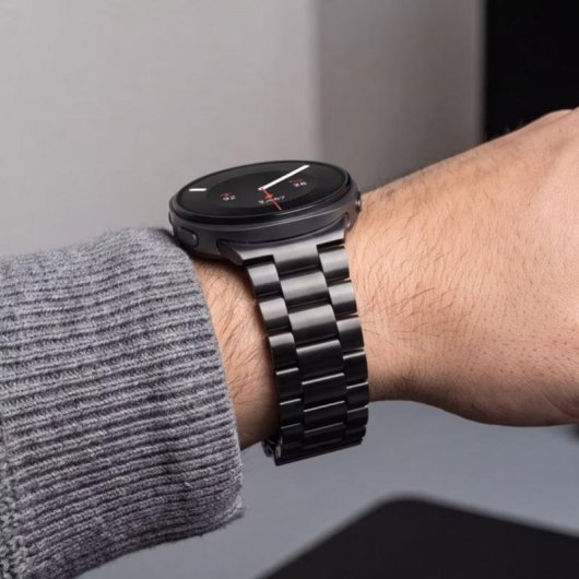 Bracelet Tech-Protect en Acier Inoxydable pour Samsung Galaxy Watch 8 9 Noir