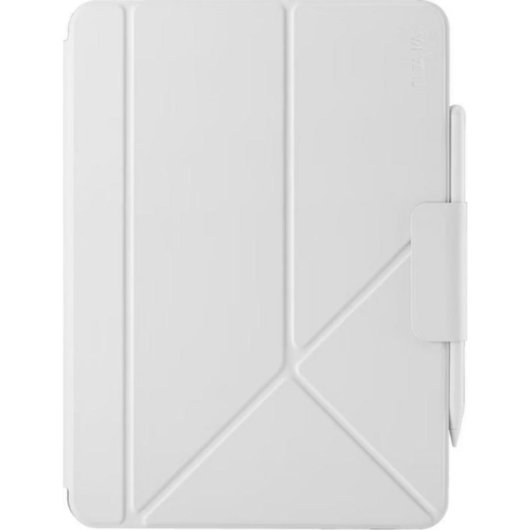 Tablet-Hülle Pitaka MagEZ Folio 3 für iPad Air 11 weiß aus Kunstleder