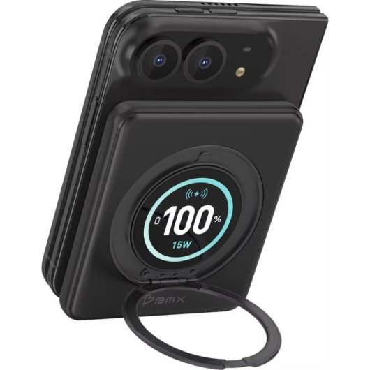 Power Bank Rant BMX SolidSafe Duo 5000 mAh 20 W MagSafe Qi2 Negro