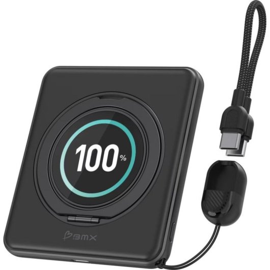 Power Bank Rant BMX SolidSafe Duo 5000 mAh 20 W MagSafe Qi2 Negro