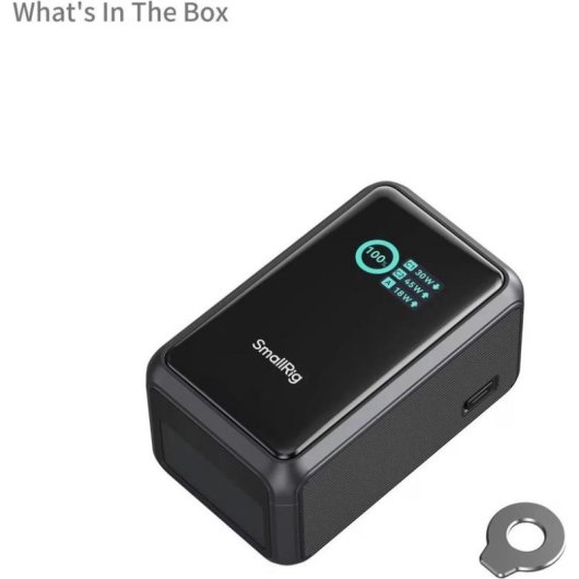 Power Bank SmallRig 10000 mAh 45 W Chine Aluminium TPU Silicone