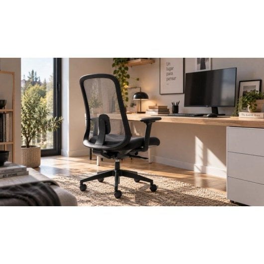 Cadeira Ergonómica Euromof Lucerna Malha Ultra Transparente