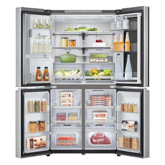 Frigorifero Americano LG GMG960MBJE Total No frost 179 cm 638 L E Acciaio inox WiFi