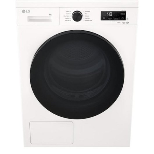 Secadora de condensación LG RHX1009NWB 9 kg Clase energética C con bomba de calor y Wi-Fi