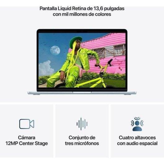 Apple MacBook Air 13" Apple M5 32 GB 4 TB SSD GPU 10 núcleos macOS Azul Cielo