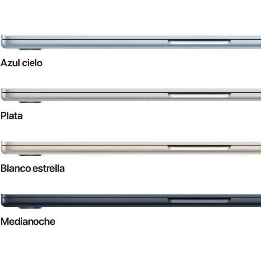 Apple MacBook Air 15,3" Apple M5 24GB 1 TB SSD GPU 10 núcleos macOS Plata + Cargador 35W