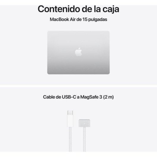 Apple MacBook Air 15,3" Apple M5 32GB 512GB SSD GPU 10 núcleos macOS Plata + Cargador 35W