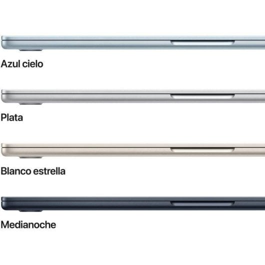 Apple MacBook Air 15,3" Apple M5 24GB 2TB SSD GPU 10 núcleos macOS Plata + Cargador 35W