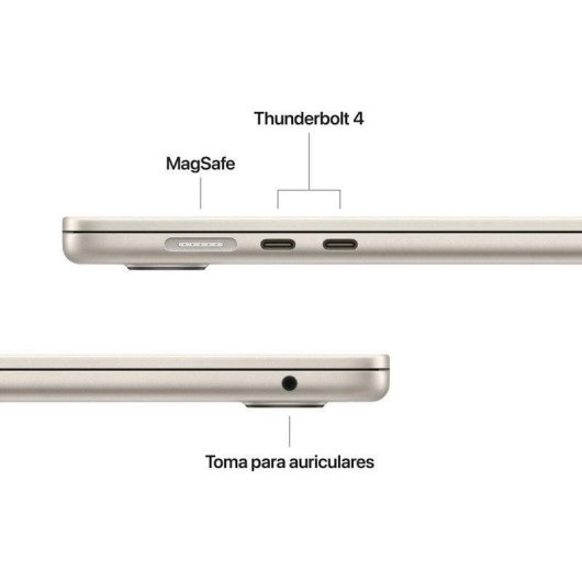 Apple MacBook Air 15,3" Apple M5 32GB 512GB SSD GPU 10 núcleos macOS Blanco Estrella + Cargador 70W