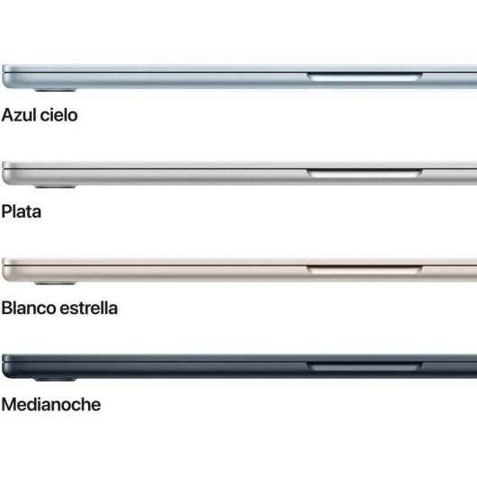 Apple MacBook Air 15,3" Apple M5 16GB 1TB SSD Apple GPU Deca Core macOS Medianoche + Cargador 35W