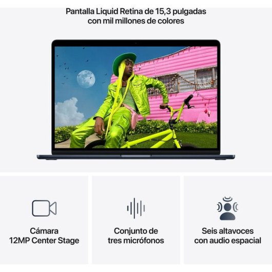 Apple MacBook Air 15,3" Apple M5 32 GB RAM 2 TB SSD Apple GPU Deca Core macOS Medianoche
