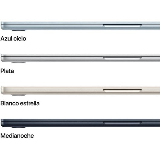 Apple MacBook Air 15,3" Apple M5 32GB 1TB SSD GPU 10 núcleos macOS Medianoche + Cargador 70W