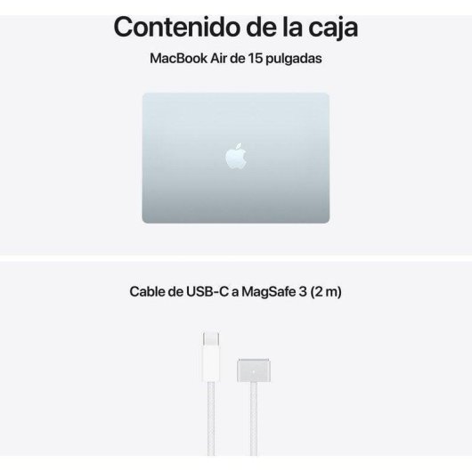 Apple MacBook Air 15,3" Apple M5 16GB 1TB SSD GPU 10 núcleos macOS Azul Cielo + Cargador 70W