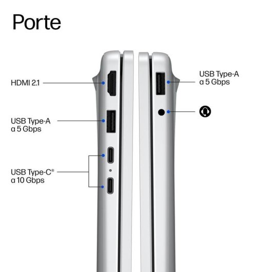 Portatile HP OmniBook 3 17,3" Intel Core Ultra 7 16GB 512GB SSD Intel Graphics Windows 11