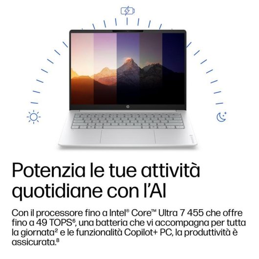 Portatile HP OmniBook 3 17,3" Intel Core Ultra 7 16GB 512GB SSD Intel Graphics Windows 11