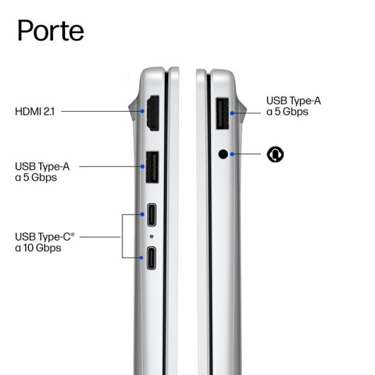 Portatile HP OmniBook 3 16" Intel Core Ultra 7 16GB 512GB SSD Intel Graphics Windows 11