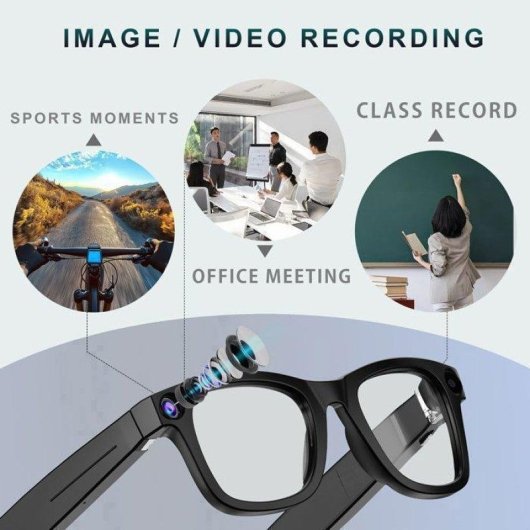 Lunettes IA ERVPES G300 avec camera HD 1080p et traduction wifi