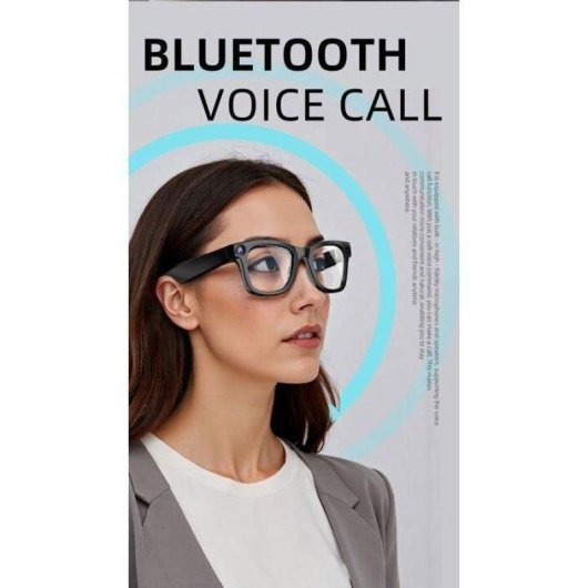 Brille ERVPES G300 Kamera 1080p KI Übersetzung 22 Sprachen Himmelblau