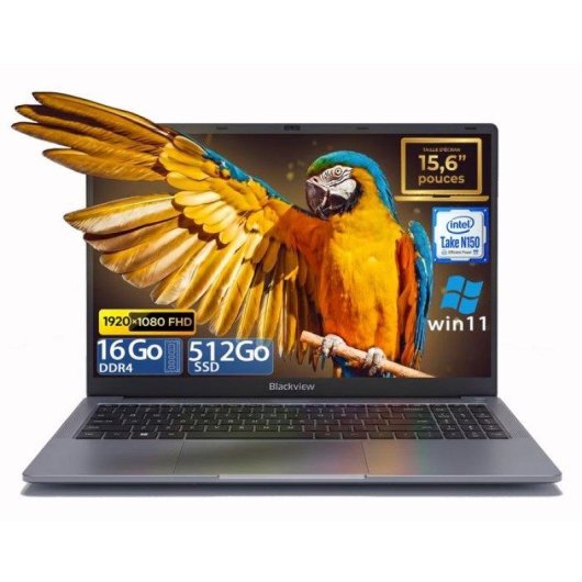 Ordinateur portable Blackview AceBook 6 15,6" Intel N150 16Go 512Go SSD UHD Windows 11