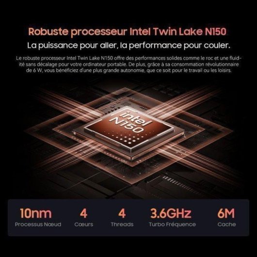 Ordinateur portable Blackview AceBook 6 15,6" Intel N150 16Go 512Go SSD UHD Windows 11