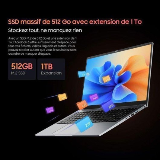Ordinateur portable Blackview AceBook 6 15,6" Intel N150 16Go 512Go SSD UHD Windows 11
