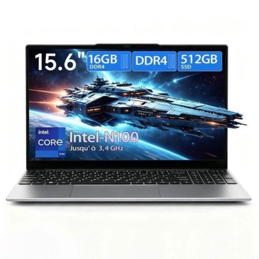 Ordinateur portable BMAX X15 Pro 15.6" Intel N100 16Go 512Go SSD Intel UHD Windows 11