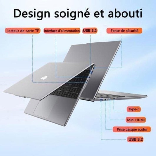 Ordinateur portable BMAX X15 Pro 15.6" Intel N100 16Go 512Go SSD Intel UHD Windows 11