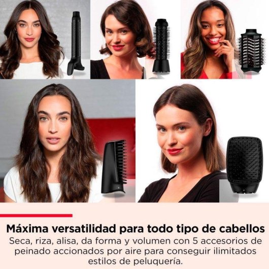 Moldeador multifunción Revlon One-Step 5 en 1 Cerámica 4 Temperaturas Negro