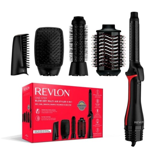 Moldeador multifunción Revlon One-Step 5 en 1 Cerámica 4 Temperaturas Negro