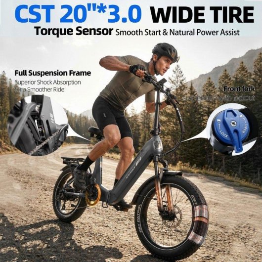 Velo electrique TTGO F7 250W 48V 15Ah 20 pouces