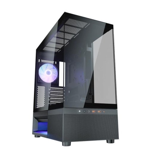 Caja PC COUGAR CFV220 RGB Midi Tower Negro Vidrio ATX