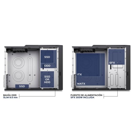 Caja PC UNYKAch UK2012 80 Plus Bronze SFX 300W