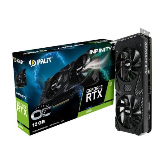 Tarjeta Gráfica Palit GeForce RTX 3060 Infinity 2 OC 12GB GDDR6