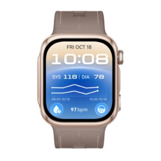 Huawei WATCH D3 Bluetooth NFC 40mm Gehäuse Gold Lederarmband Sand Einheitsgröße