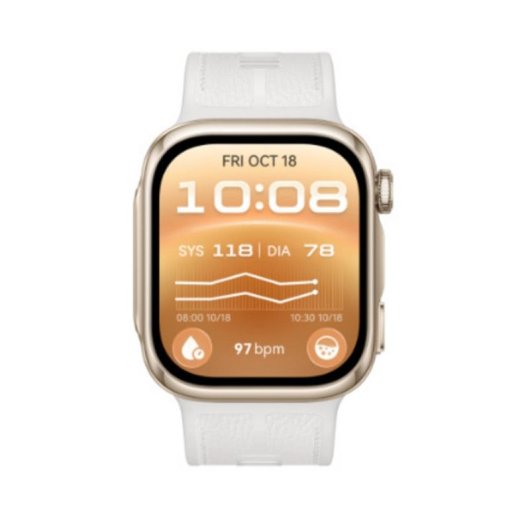 Huawei WATCH D3 Bluetooth NFC 40mm Gehäuse Gold Armband Weiß Einheitsgröße